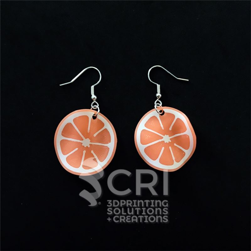 Orecchini Citrus fruits in stampa 3d